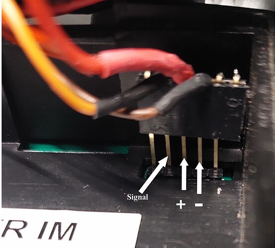 Branchement sur emplacement module EXT